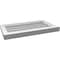 Ekena Millwork Vertical Surface Mount PVC Gable Vent w/ 2"W x 2"H , Brickmould Sill Frame, 24"W x 14"H GVPVE24X1403SN - alternate 2